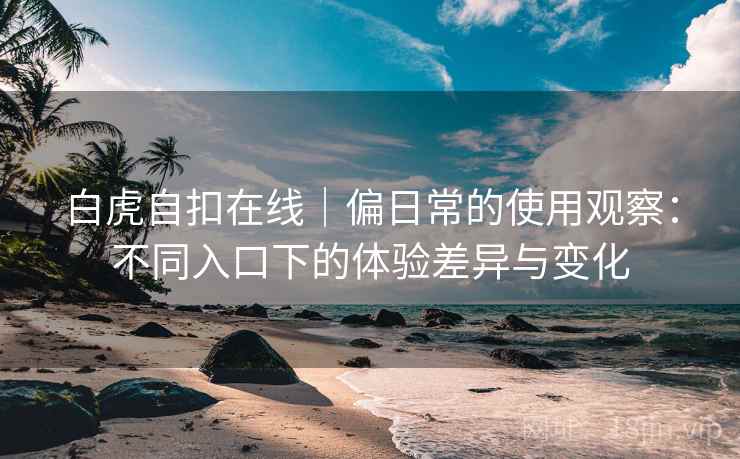 白虎自扣在线|偏日常的使用观察:不同入口下的体验差异与变化