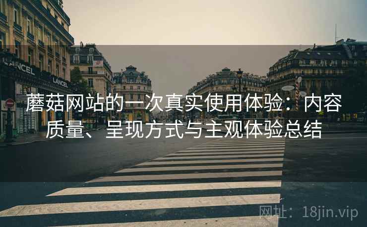 蘑菇网站的一次真实使用体验：内容质量、呈现方式与主观体验总结