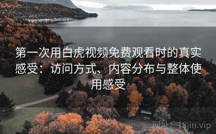 第一次用白虎视频免费观看时的真实感受:访问方式、内容分布与整体使用感受