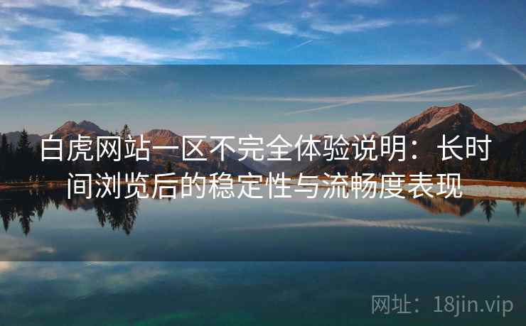 白虎网站一区不完全体验说明：长时间浏览后的稳定性与流畅度表现