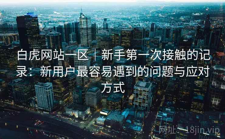 白虎网站一区｜新手第一次接触的记录：新用户最容易遇到的问题与应对方式