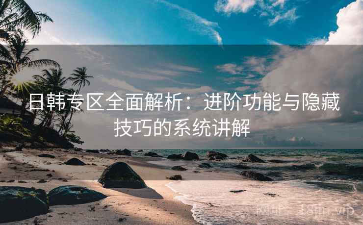 日韩专区全面解析:进阶功能与隐藏技巧的系统讲解