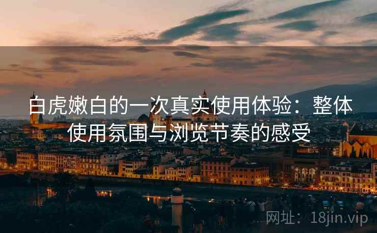 白虎嫩白的一次真实使用体验：整体使用氛围与浏览节奏的感受