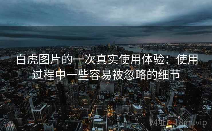 白虎图片的一次真实使用体验:使用过程中一些容易被忽略的细节