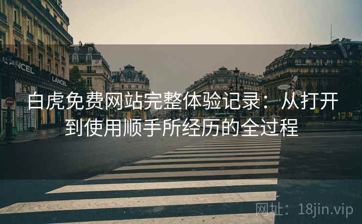白虎免费网站完整体验记录:从打开到使用顺手所经历的全过程