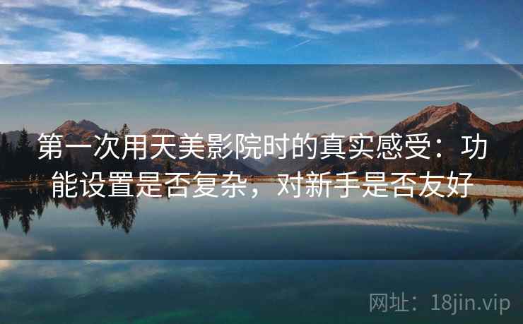 第一次用天美影院时的真实感受:功能设置是否复杂,对新手是否友好