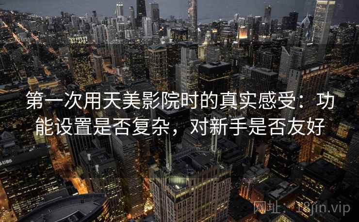 第一次用天美影院时的真实感受:功能设置是否复杂,对新手是否友好