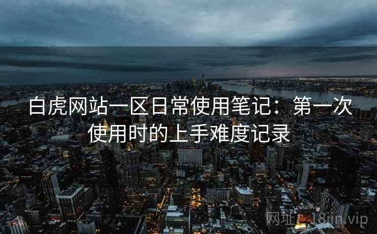 白虎网站一区日常使用笔记:第一次使用时的上手难度记录